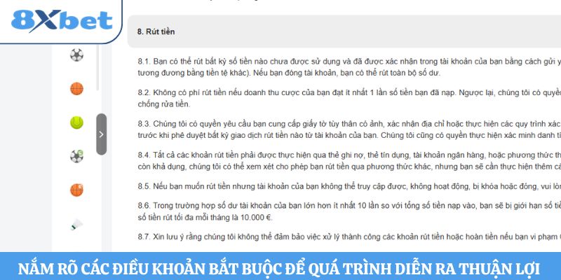Nắm rõ các điều khoản bắt buộc để quá trình diễn ra thuận lợi 